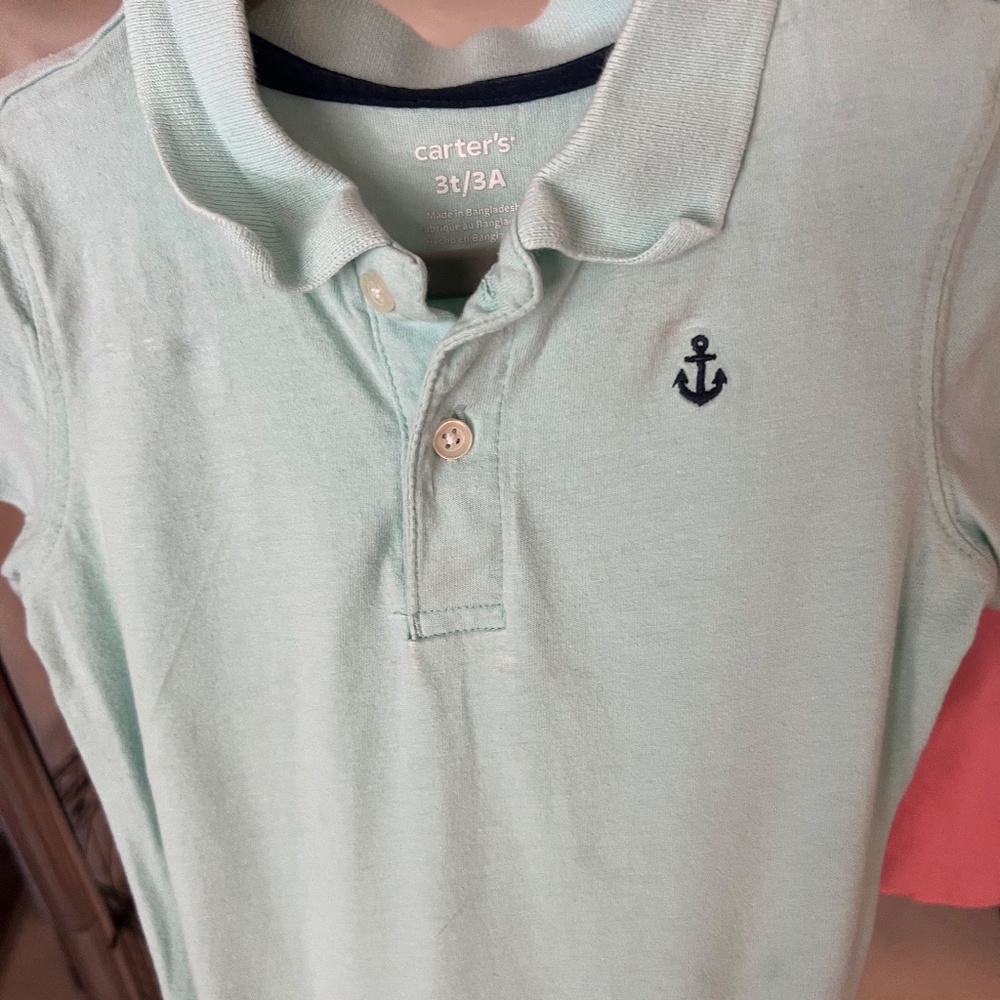 ***SOLD*** Two Carter's Polos + Shorts - Picture 2 of 4
